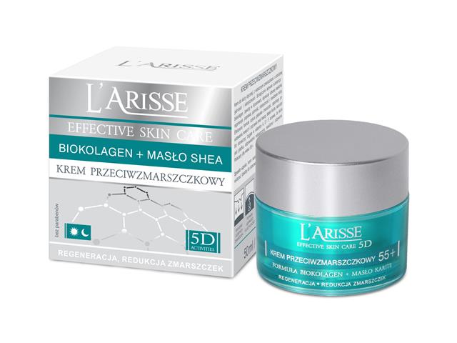 Ava L'Arisse Effective Skin Care 5d Krem przeciwzmarszczkowy 55+ interakcje ulotka   50 ml