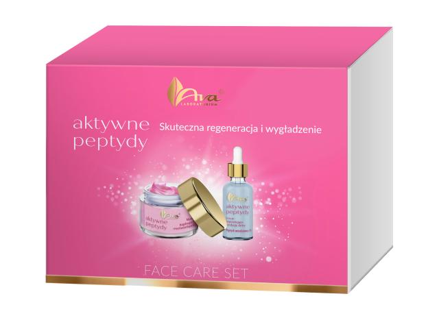 Ava Laboratorium Aktywne Peptydy Skuteczna Regeneracja I Wygładzenie Zestaw Serum + Maska interakcje ulotka zestaw 30 ml