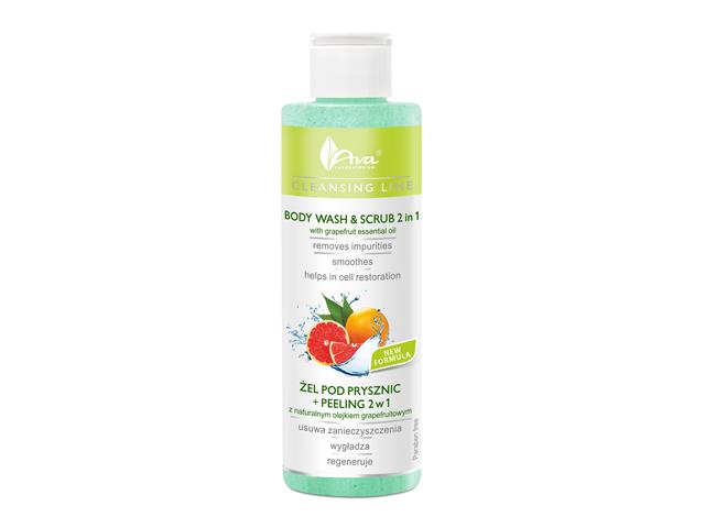 AVA LABORATORIUM CLEANSING LINE Żel myjący do ciała z peelingiem 2w1 interakcje ulotka żel - 200 ml