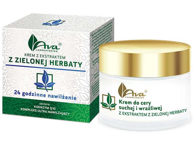 AVA LABORATORIUM Krem z ekstraktem z zielonej herbaty 24 godzinne nawilżenie interakcje ulotka krem - 50 ml