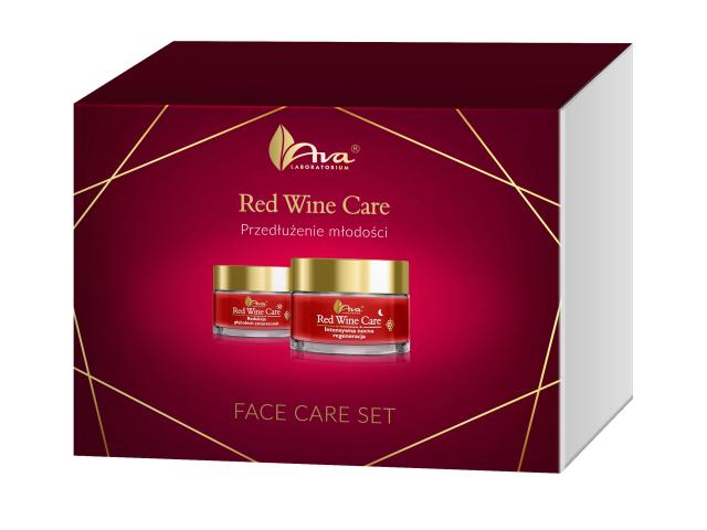 Ava Laboratorium Red Wine Care Przedłużenie Młodości Zestaw Krem na dzień + Krem na noc interakcje ulotka zestaw 50 ml