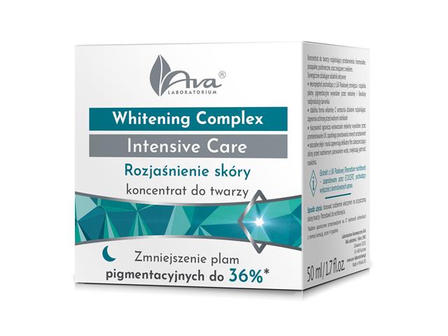 AVA LABORATORIUM WHITENING COMPLEX Koncentrat do twarzy na noc Rozjaśnienie skóry interakcje ulotka koncentrat  50 ml