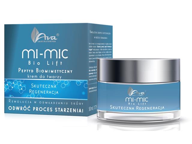 Ava Mi-Mic Bio Lift Peptyd Biomimetyczny Skuteczna Regeneracja Krem do twarzy interakcje ulotka   50 ml