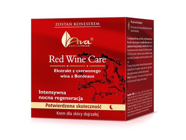 Ava Red Wine Care intensywna nocna regeneracja interakcje ulotka krem  50 ml