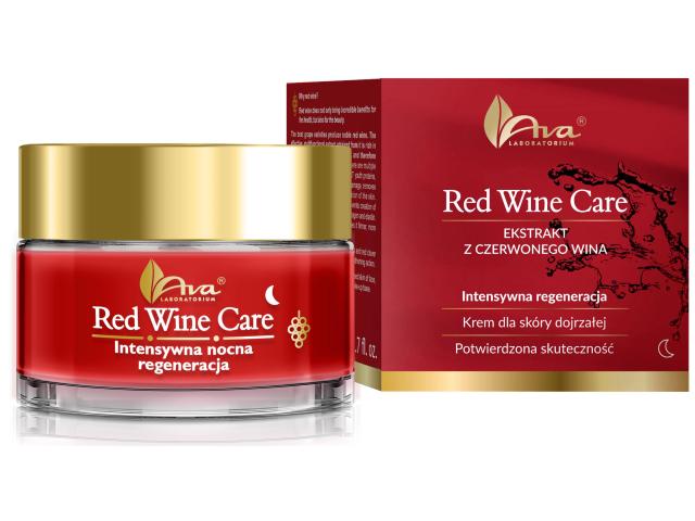 Ava Red Wine Care Krem do twarzy intensywna nocna regeneracja na noc interakcje ulotka krem - 50 ml