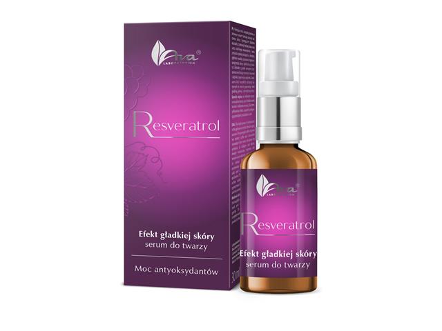 Ava Resveratrol Moc Antyoksydantów Efekt Gładkiej Skóry Serum do twarzy interakcje ulotka serum  30 ml