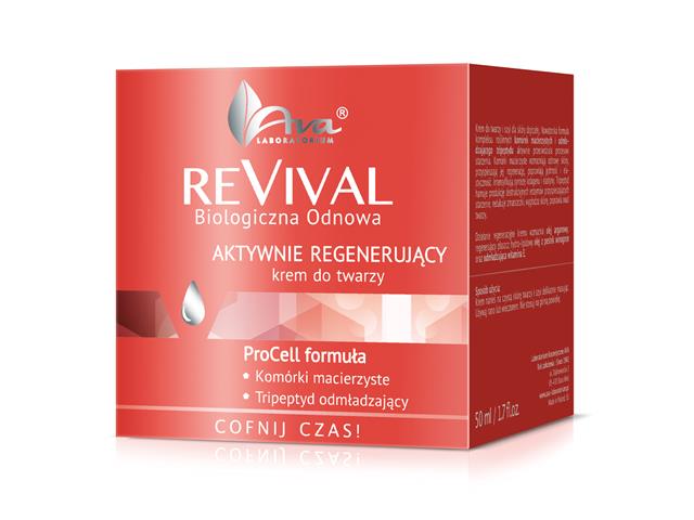 Ava Revival Biologiczna Odnowa Krem do twarzy aktywnie regenerujący interakcje ulotka krem  50 ml