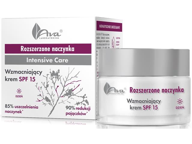 AVA ROZSZERZONE NACZYNKA Wzmacniający Krem SPF 15 interakcje ulotka krem  50 ml