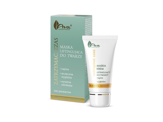 Ava Zatrzymać Czas Maseczka liftingująca do twarzy interakcje ulotka maseczka - 30 ml