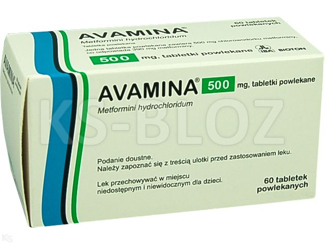 Avamina interakcje ulotka tabletki powlekane 500 mg 60 tabl.