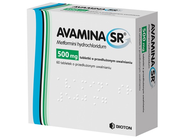 Avamina SR interakcje ulotka tabletki o przedłużonym uwalnianiu 500 mg 