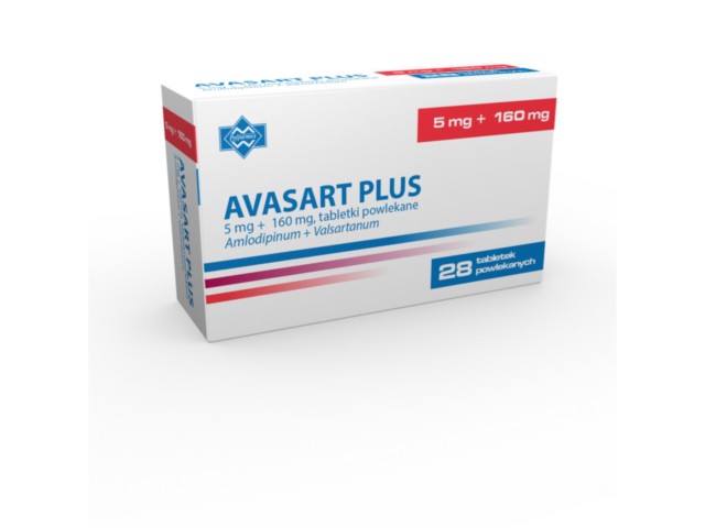 Avasart Plus interakcje ulotka tabletki powlekane 160mg+5mg 