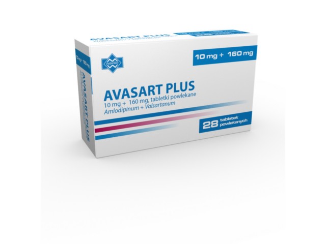 Avasart Plus interakcje ulotka tabletki powlekane 160mg+10mg 28 tabl.