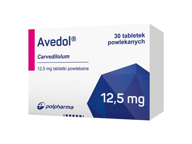 Avedol interakcje ulotka tabletki powlekane 12,5 mg 