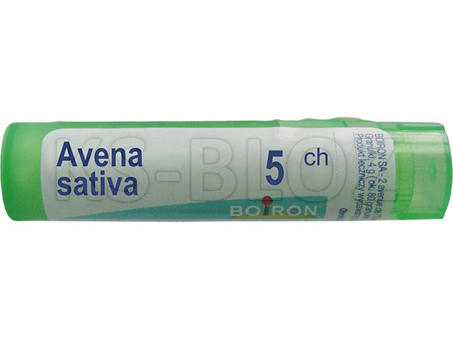 Avena Sativa 5 CH interakcje ulotka granulki  4 g
