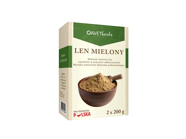 Avet Herbs Len mielony interakcje ulotka proszek - 400 g (2 szt. po 200 g)