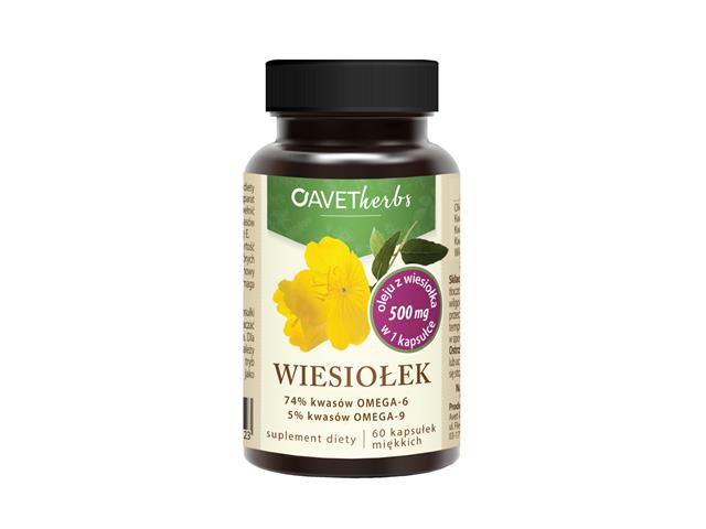 Avet Herbs Wiesiołek interakcje ulotka kapsułki miękkie - 60 kaps.