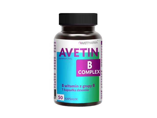 Avetin B Complex interakcje ulotka kapsułki  50 kaps.