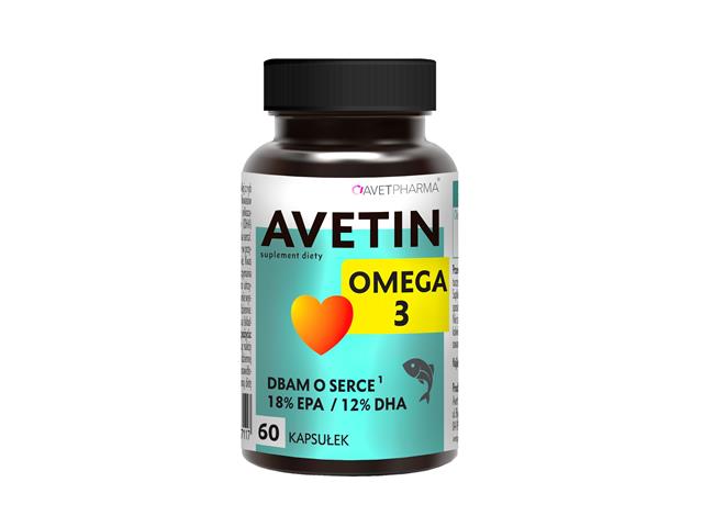 Avetin Omega 3 interakcje ulotka kapsułki  60 kaps.