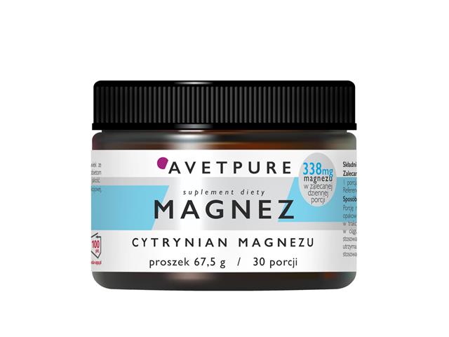 Avetpure Magnez interakcje ulotka proszek  67.5 g