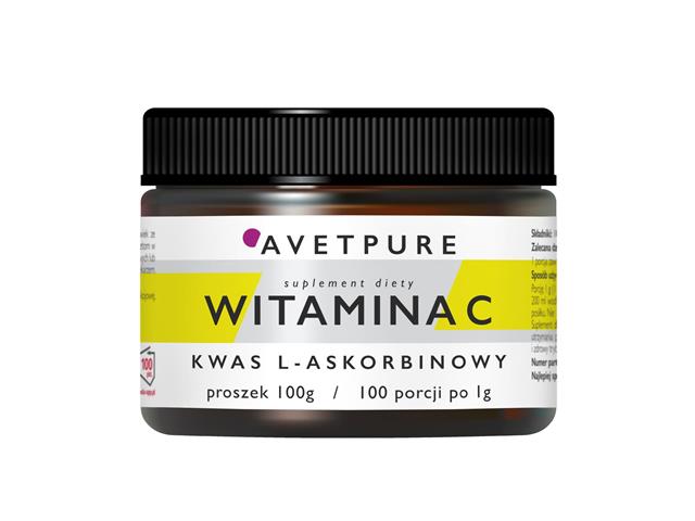 Avetpure Witamina C interakcje ulotka proszek  100 g