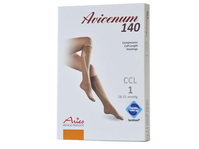 Avicenum Phlebo 140 podkol. uciskowe CCL1 18-21 mmHg z czub.zamkn. cienkie normal czarne M interakcje ulotka podkolanówka przeciwżylakowa - 2 szt. (para)