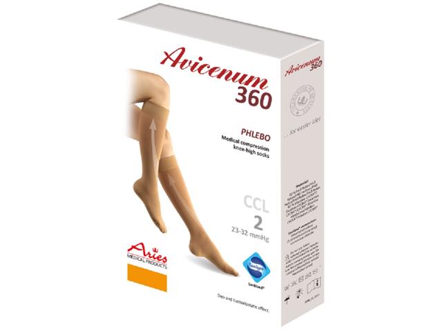 Avicenum PHLEBO 360 podkolanówki kompresyjne CCL2 cz. zamknięty M LONG (2D) natura interakcje ulotka podkolanówka przeciwżylakowa - 2 szt. (para)