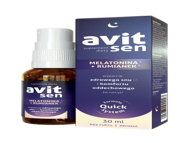 Avit Sen interakcje ulotka krople  30 ml