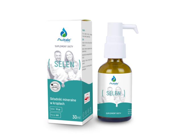 Avitale Selen interakcje ulotka krople doustne - 30 ml