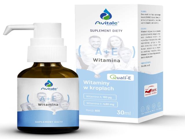 Avitale Witamina A + E Quali E interakcje ulotka krople doustne  30 ml