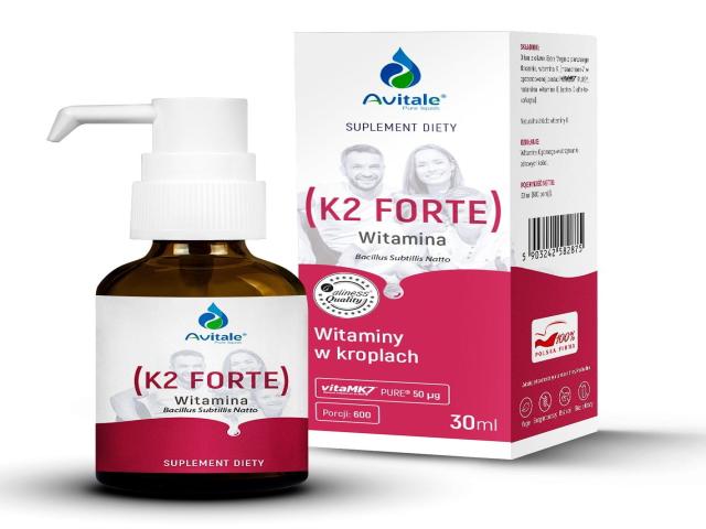 Avitale Witamina K2 Forte interakcje ulotka krople doustne  30 ml