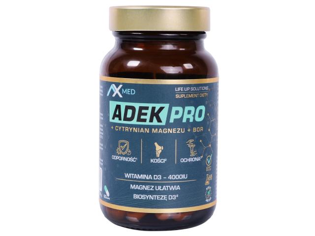 Ax Med Adek Pro interakcje ulotka kapsułki  60 kaps.