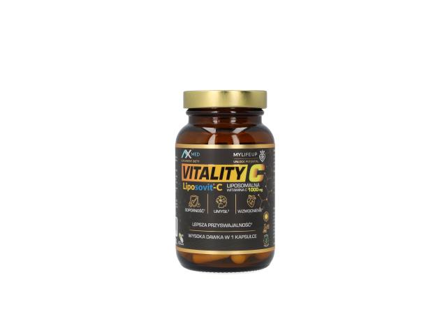 Ax Med Vitality C interakcje ulotka kapsułki - 60 kaps. (but. ze szkła)