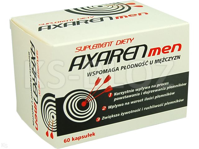 Axaren Men interakcje ulotka kapsułki miękkie - 60 kaps.