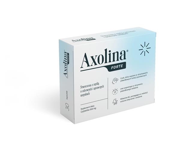 Axolina Forte interakcje ulotka tabletki powlekane - 30 tabl.