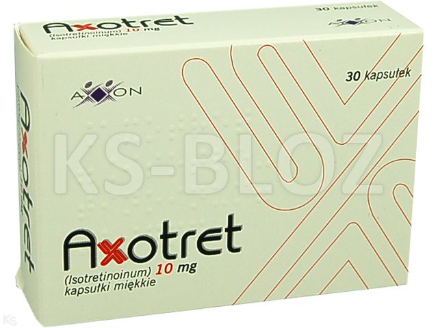 Axotret interakcje ulotka kapsułki miękkie 10 mg 30 kaps. | (3 blist. po 10 kaps.)