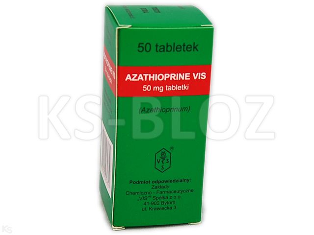 Azathioprine Vis interakcje ulotka tabletki 50 mg 50 tabl.