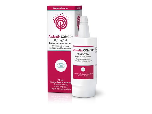 Azelastin COMOD interakcje ulotka krople do oczu, roztwór 0,5 mg/ml 1 poj.
