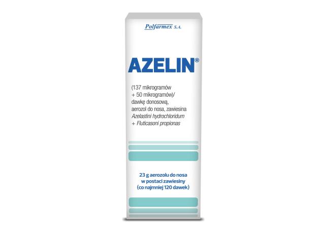 Azelin interakcje ulotka aerozol do nosa, zawiesina (137mcg+50mcg)/daw. 