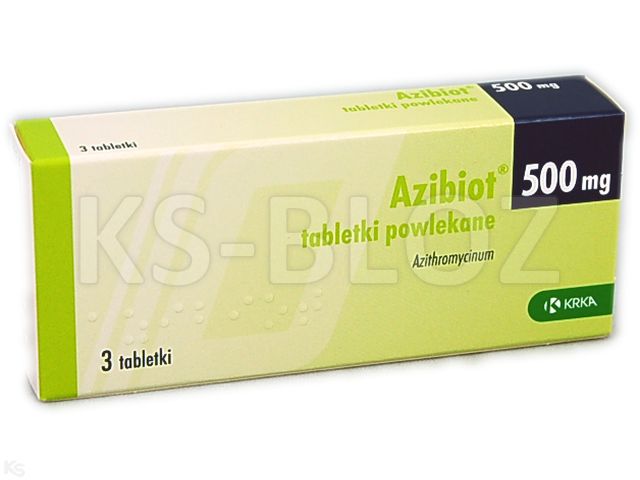 Azibiot interakcje ulotka tabletki powlekane 500 mg 3 tabl.