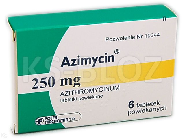 Azimycin interakcje ulotka tabletki powlekane 250 mg 6 tabl.