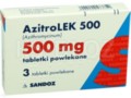 Azitrolek 500 interakcje ulotka tabletki powlekane 500 mg 3 tabl. | blister