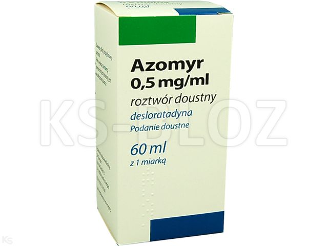 Azomyr interakcje ulotka roztwór doustny 500 mcg/ml 60 ml | butelka