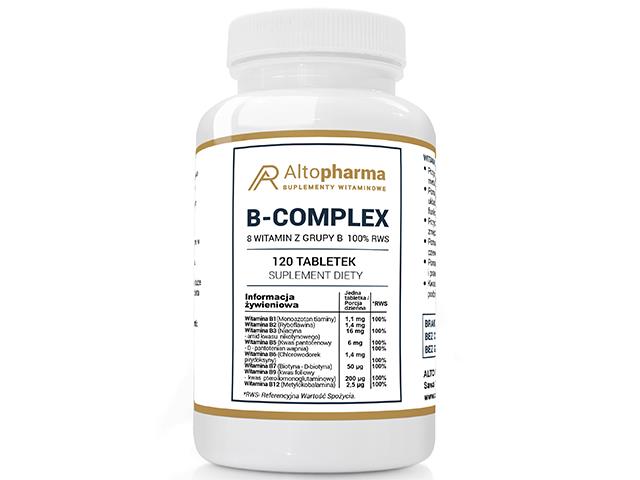 B-Complex 8 Witamin z Grupy B 100% RWS interakcje ulotka tabletki  120 tabl.