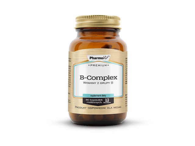 B-Complex Premium Pharmovit interakcje ulotka kapsułki - 60 kaps. (but. ze szkła)