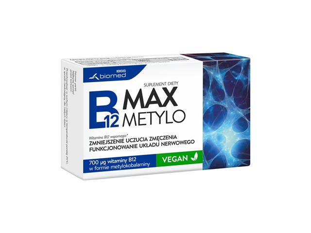 B12 Max Metylo interakcje ulotka tabletki  60 tabl.