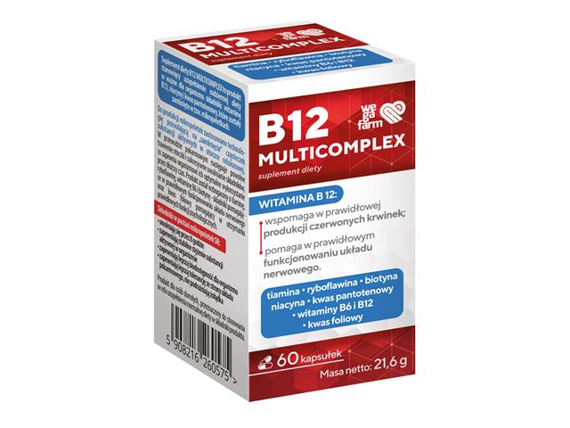 B12 Multicomplex interakcje ulotka kapsułki  60 kaps.