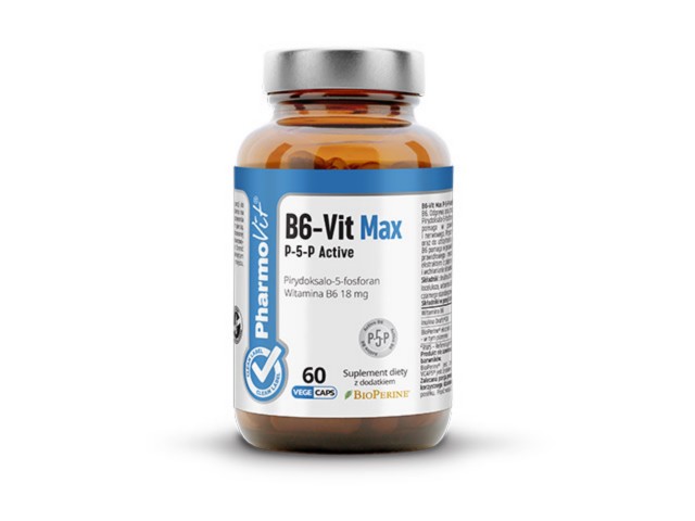 B6-Vit Max P-5-P Active Clean Label Pharmovit interakcje ulotka kapsułki  60 kaps.