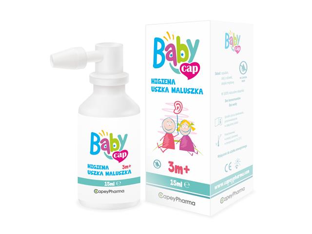BABYCAP Higiena uszka maluszka interakcje ulotka spray do uszu - 15 ml