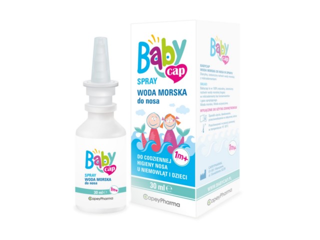 Babycap Woda morska spray do nosa powyżej 1 miesiąca interakcje ulotka spray do nosa  30 ml